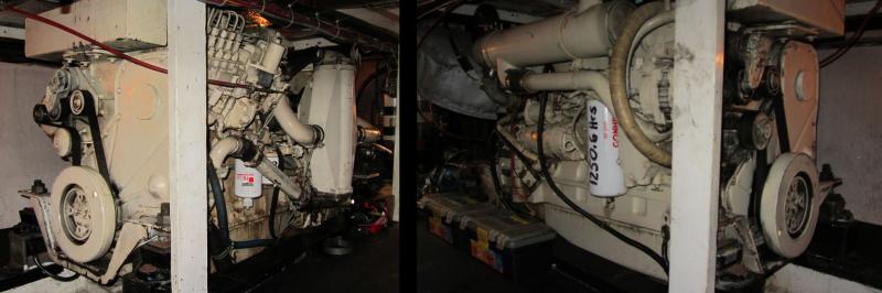 Ruthless Roatan Charters Engine Room