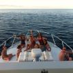 Carribean sunset cruise in Roatan on Ruthless Roatan Charters